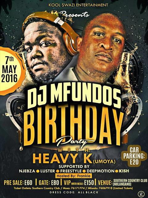 DJ Mfundos Birthday Party with Heavy-K Pic